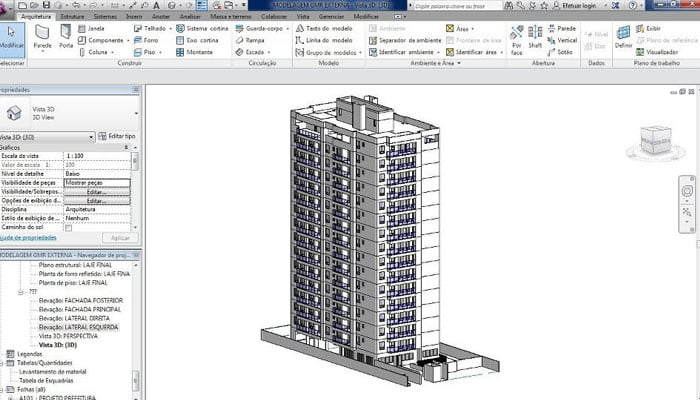 Curso de REVIT desenvolvendo um edifício