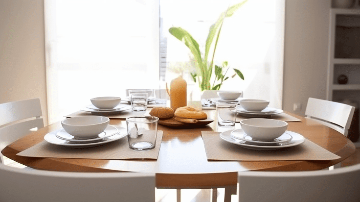 Mesa de jantar: Dicas e inspirações para decorar sua casa mesa-de-jantar-redonda-de-madeira