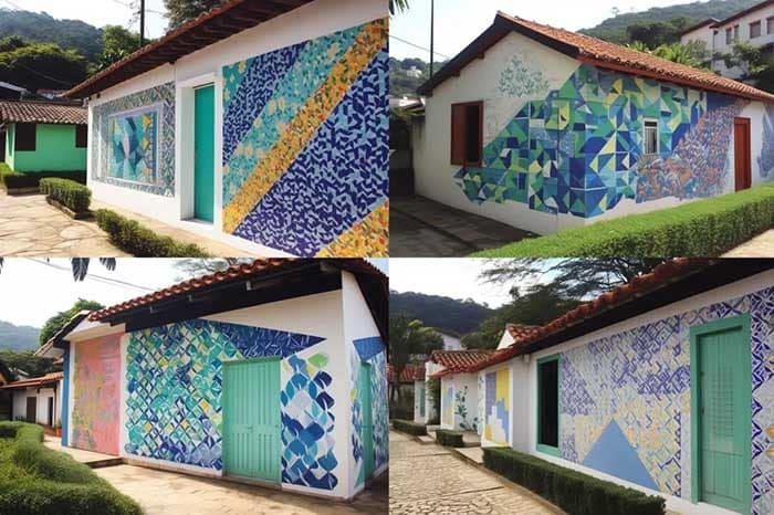 Muro: Construção, Tipos e Importância em sua Propriedade. MUROS-MODERNOS-externo-arte