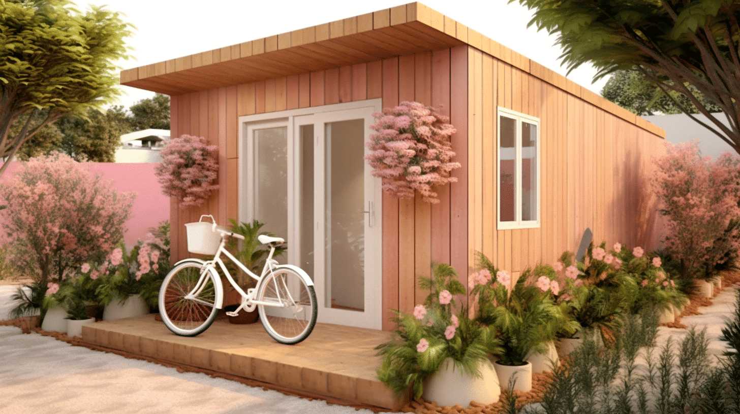 Casa pequena popular para aluguel de 3×9 metros.