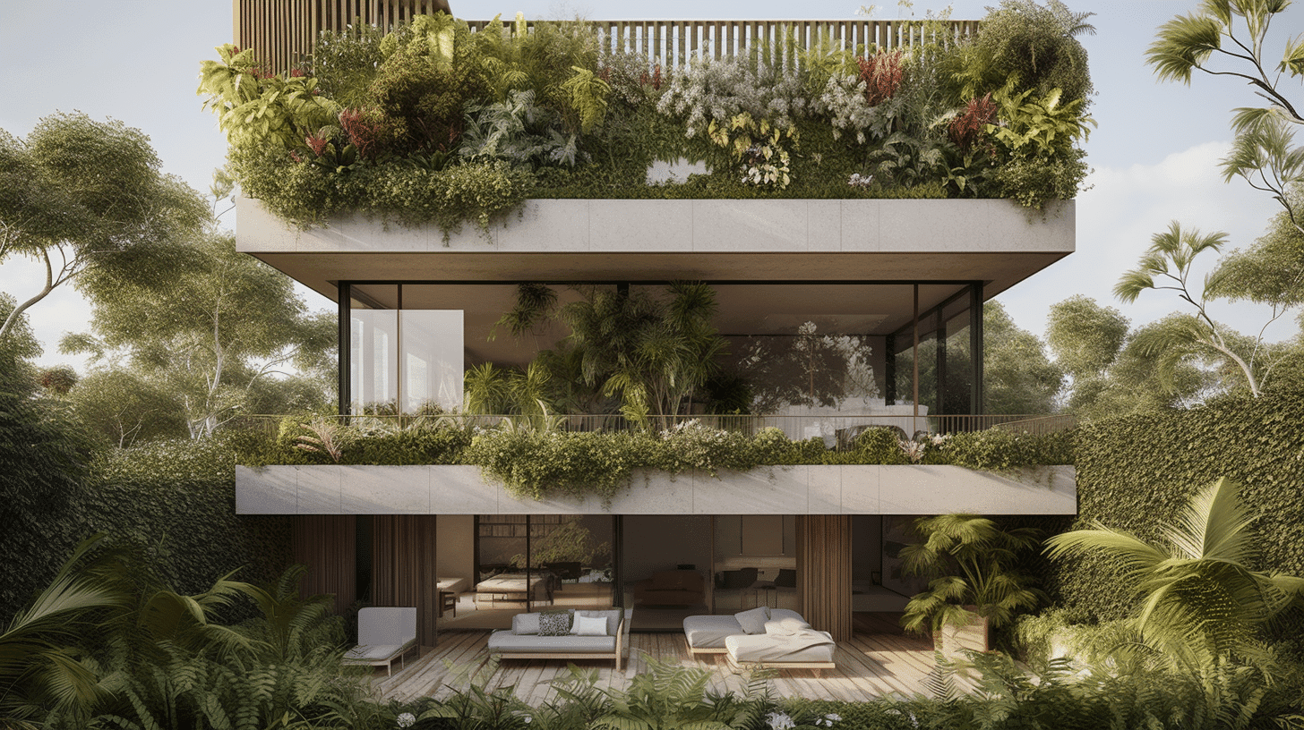 Inovações em Concreto Sustentável: revolucionando a construção civil. Projeto de Arquitetura usando concreto sustentável