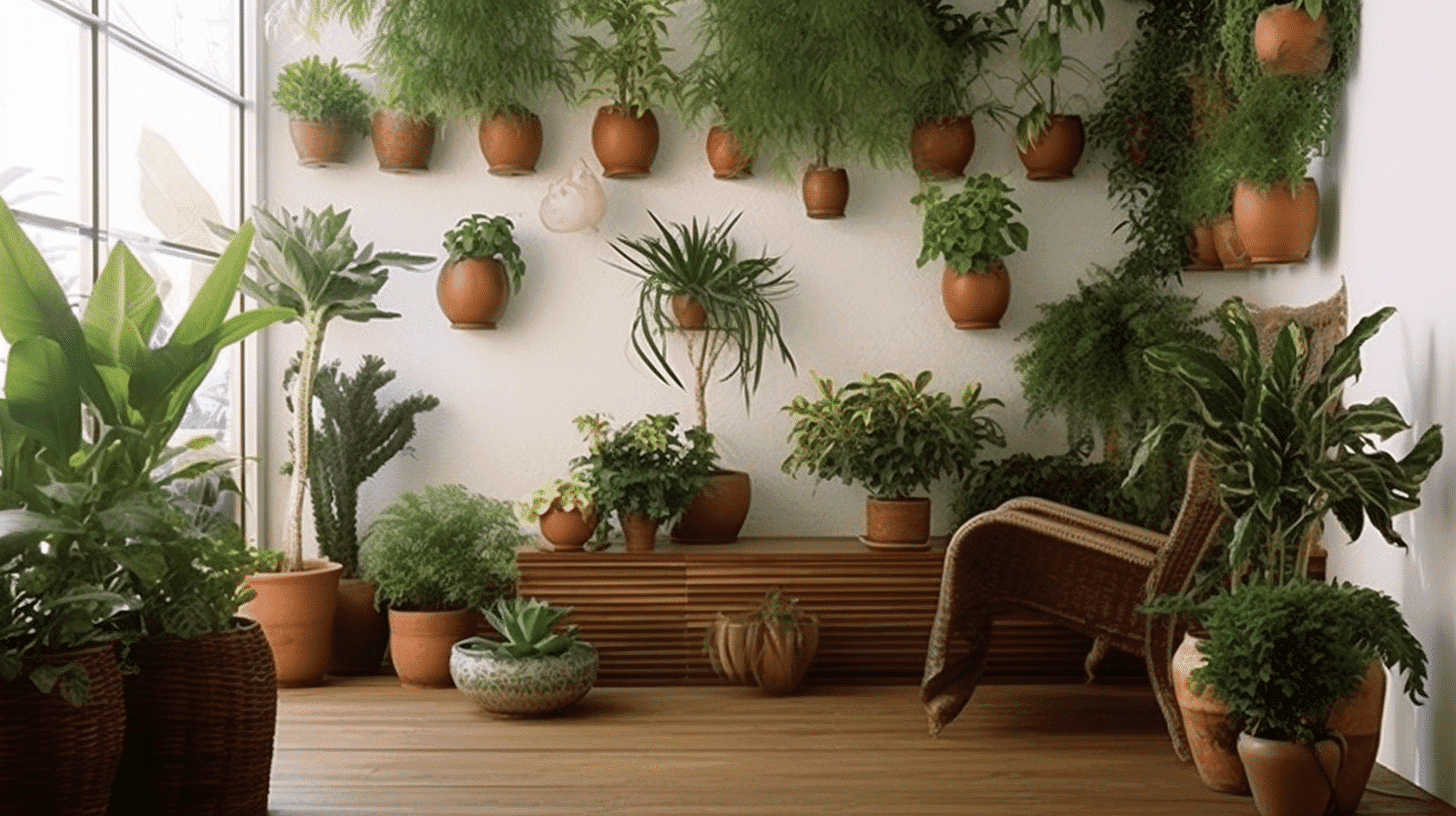 Muro de Plantas - Uma Decoração Charmosa para sua Varanda! muro-com-plantas-na-varanda-1