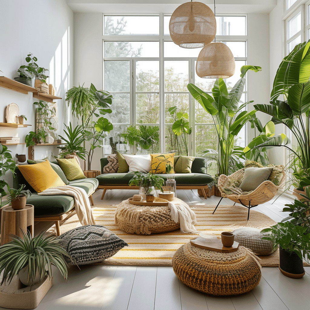 Decoração e Saúde Mental: Como o design de interiores pode influenciar o bem-estar e a saúde mental. Vasos-de-Plantas-para-a-Sala