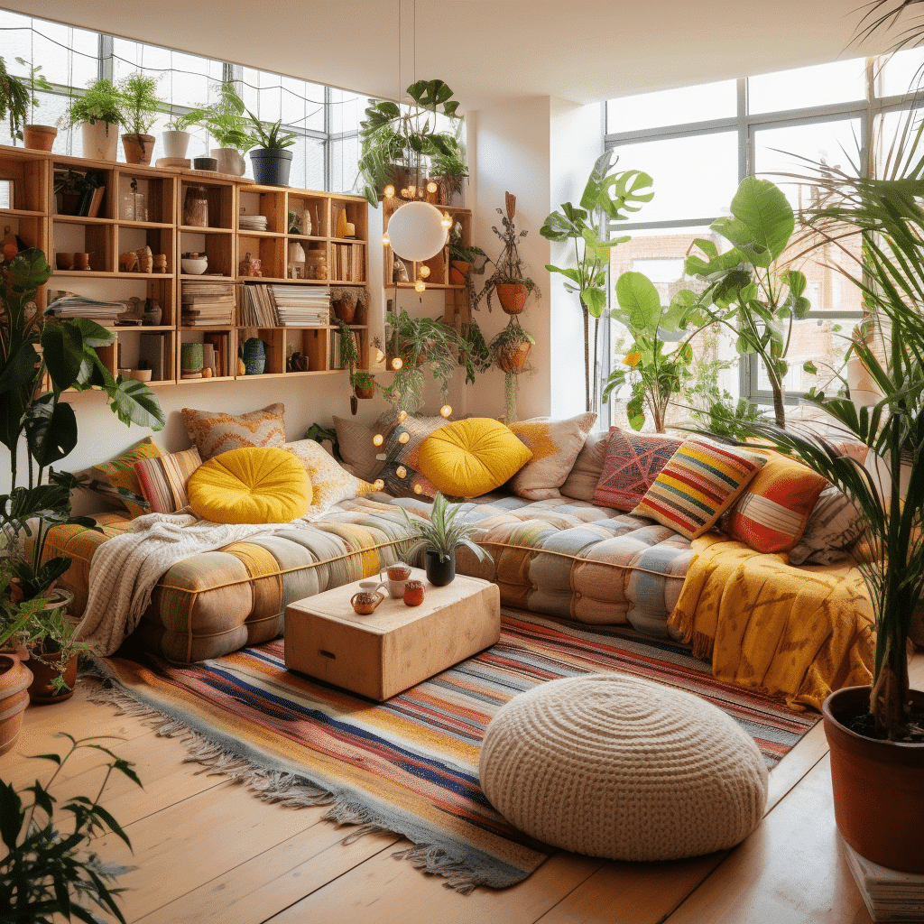 Estilo Boho na Sala: Como Criar um Ambiente Aconchegante e Estiloso! Estilo-Boho-na-Sala-Como-Criar-um-Ambiente-Aconchegante-e-Estiloso-1