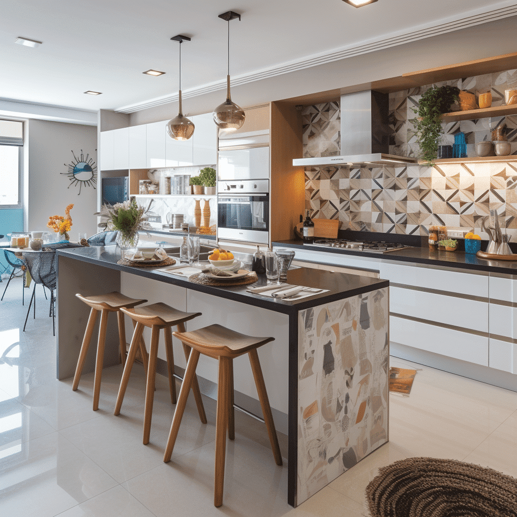 Os Melhores Modelos de Balcão de Cozinha para Transformar seu Espaço! balcao-de-cozinha-bem-decorada