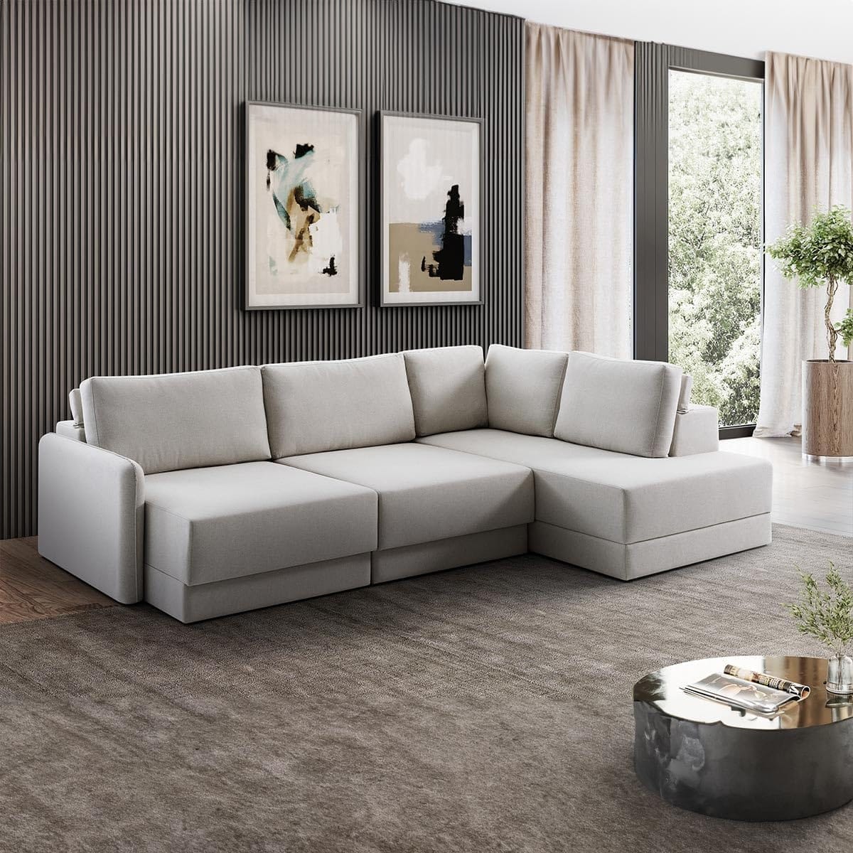 Versatilidade em Forma: A Proposta Funcional e Estética do Sofá em L na Decoração! sofa-de-canto-em-L-7-1