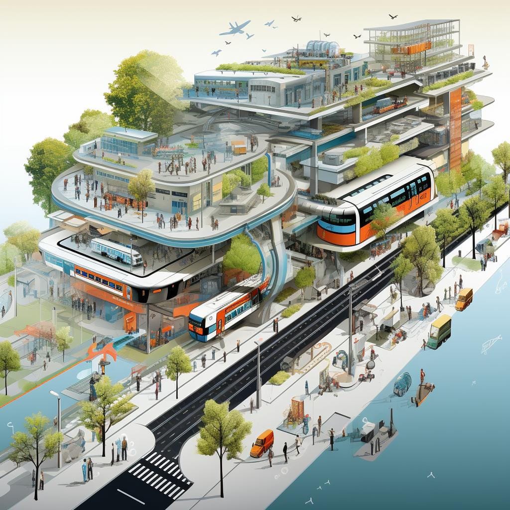 Arquitetura e mobilidade: A chave para o transporte integrado em projetos urbanos eficientes Arquitetura e mobilidade: a integração de transportes em projetos urbanos.