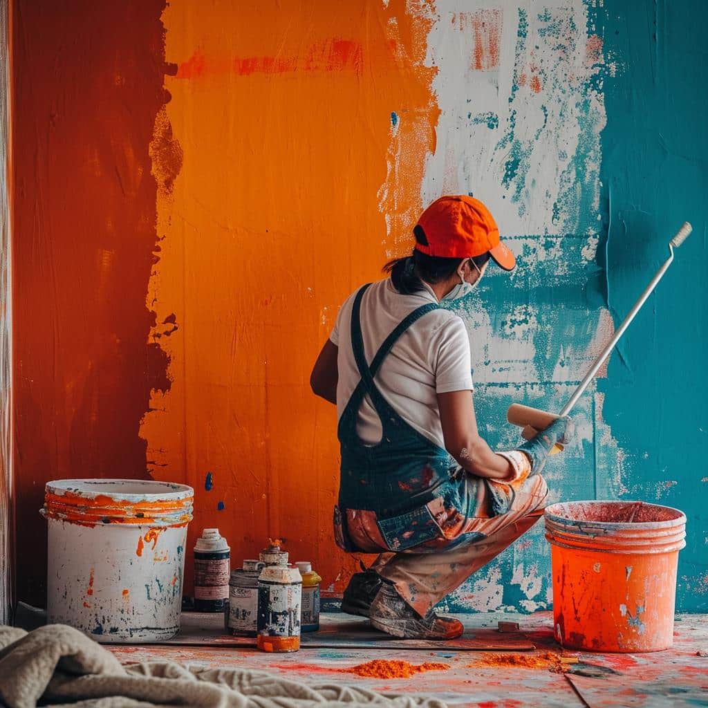 "Pessoa habilidosa transforma parede sem graça em obra de arte em minutos. Muitos duvidaram, mas técnica inovadora surpreende." pessoa-habilidosa-transforma-parede-sem-graca