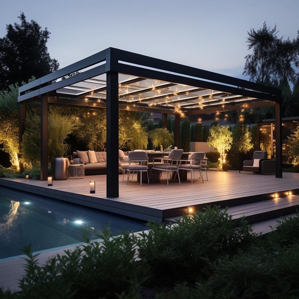 Pergolado com Vidro: Combinação de Luz e Elegância
