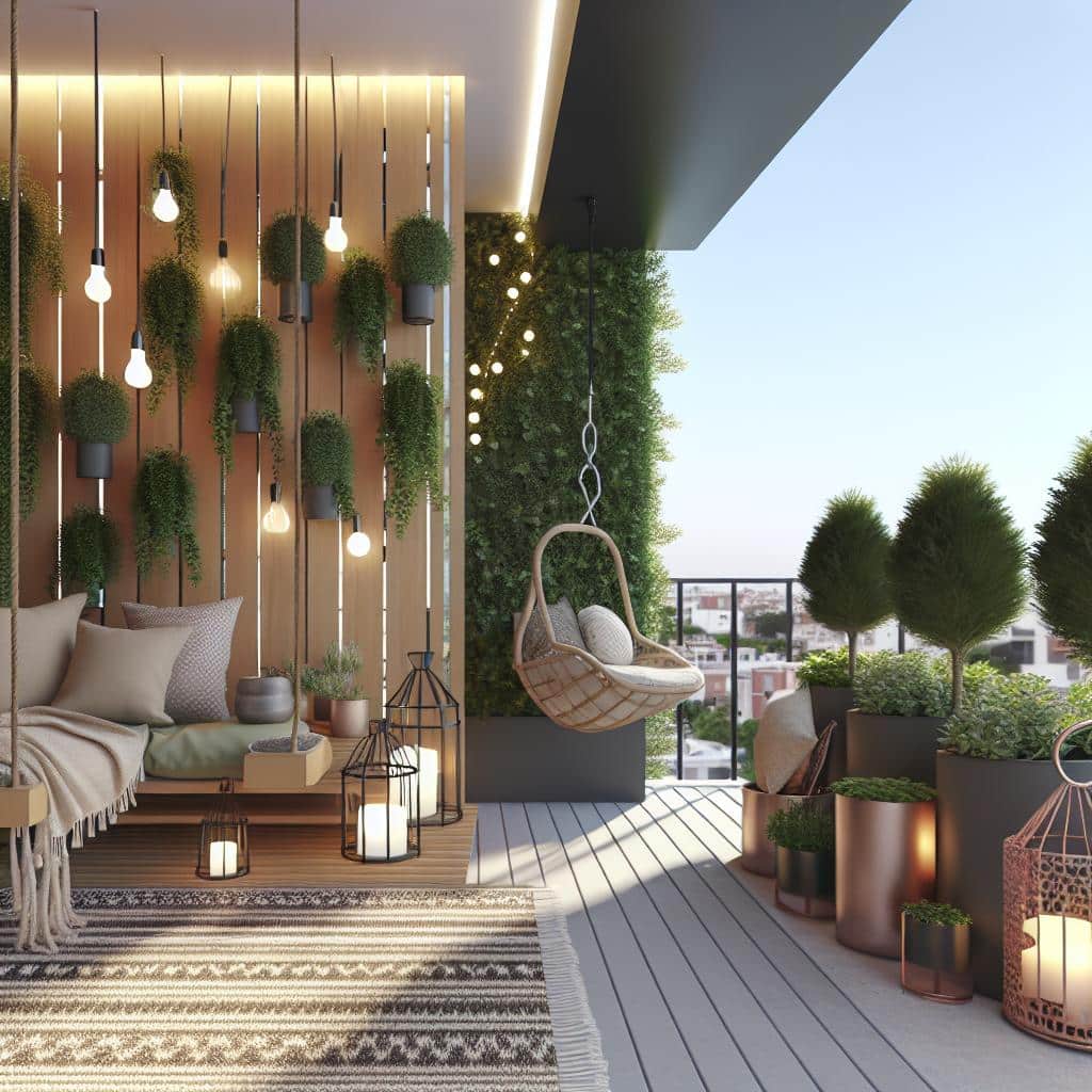 5 Segredos de Decoração Para Transformar Varandas Pequenas em Oásis Urbanos. Varanda Pequena, Grandes Possibilidades: Decoração e Otimização