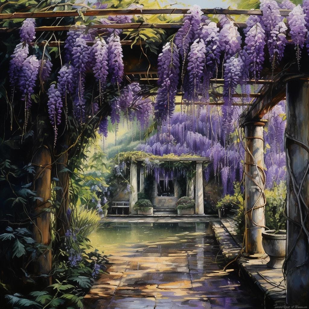 Glicínia Lilás para Pergolado Cultive Beleza e Aroma no seu Jardim