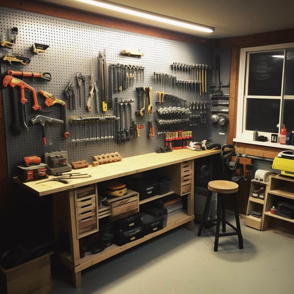 Organize seu Espaço Painel de Ferramentas de Madeira DIY