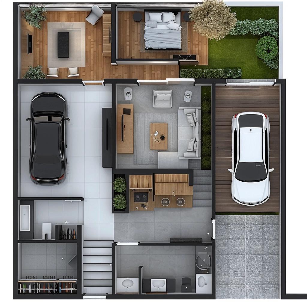 As 7 Dicas Imperdíveis para Construir uma Casa Simples com 3 Quartos e Garagem de 6x12M.