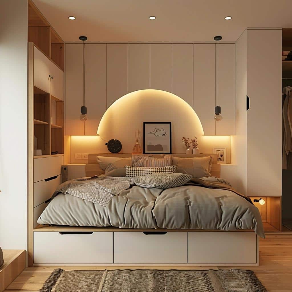 3 Dicas de Design Inteligente para Quartos de Casal Pequenos