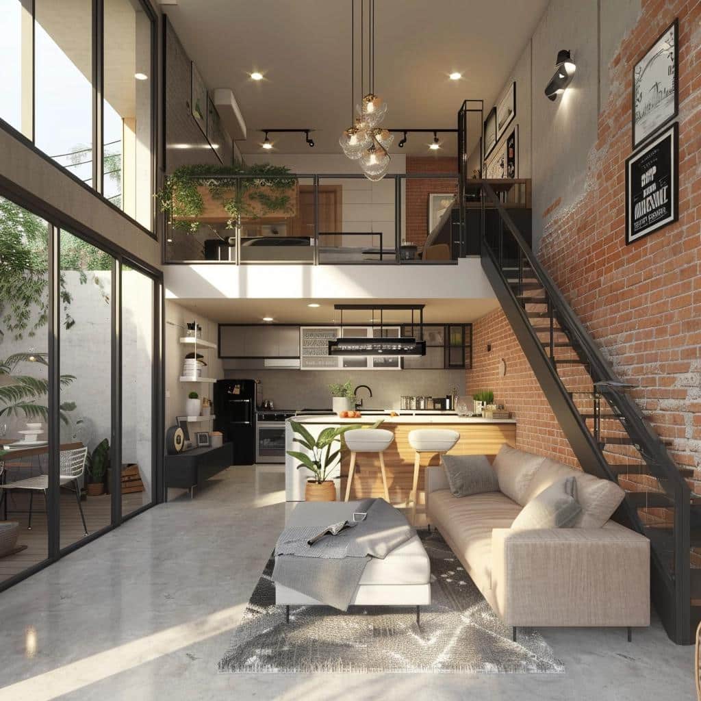 Mini casa 5x5 metros estilo loft