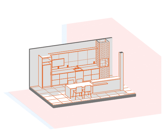 Tabela de quantitativos gerada pelo Archicad com dados de materiais.