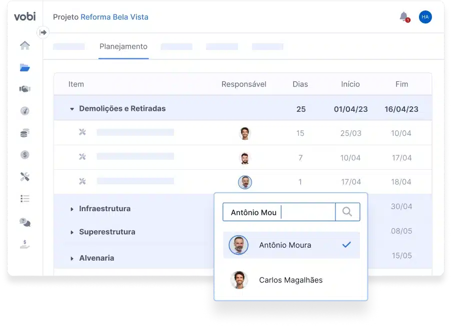 Atribuindo responsáveis ao planejamento - ilustração 6