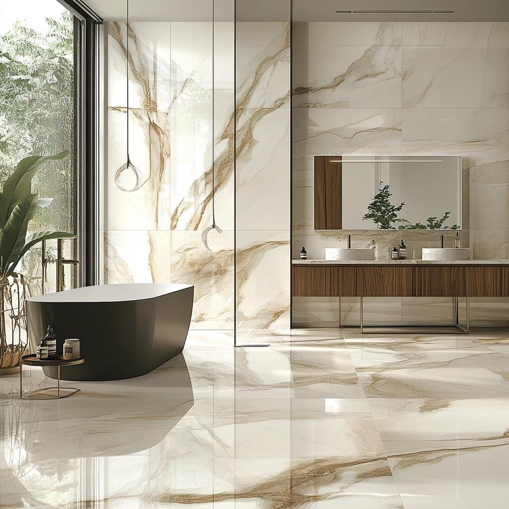 Mármore Calacata: A Elegância do Porcelanato