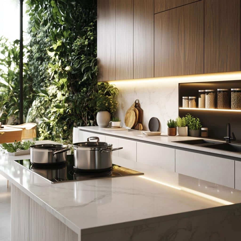 Por que a Doma Arquitetura escolhe o porcelanato para bancadas de cozinha