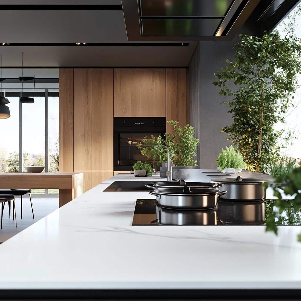 Por que a Doma Arquitetura escolhe o porcelanato para bancadas de cozinha