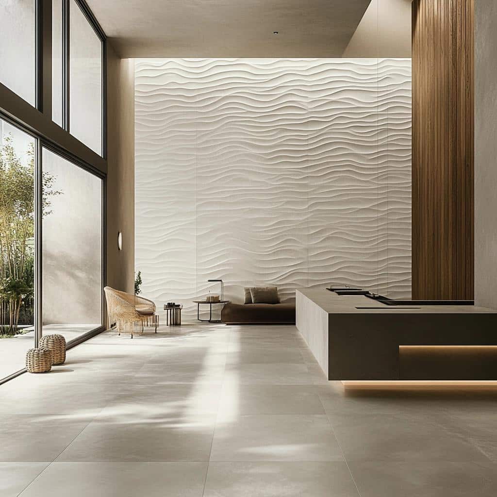 Porcelanato com Relevo: Criatividade e Versatilidade em Ambientes