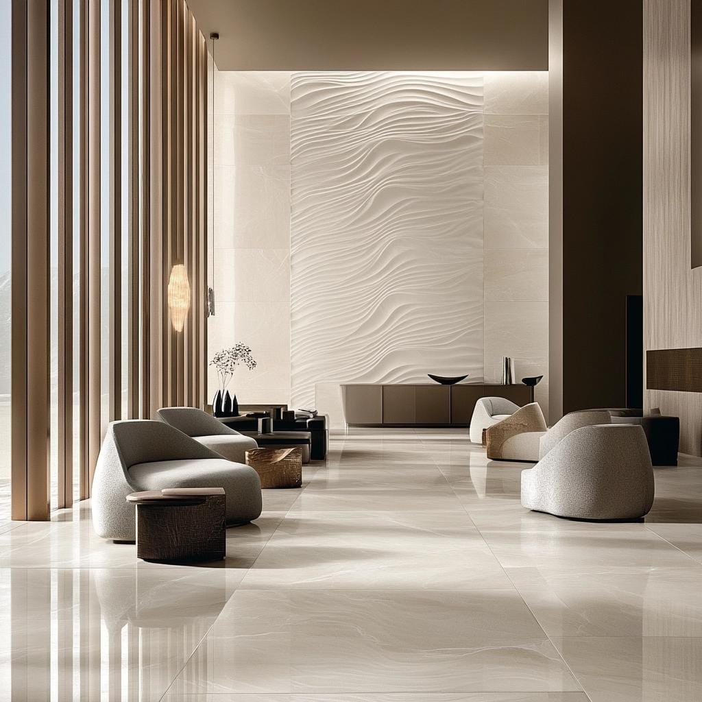 Porcelanato com Relevo: Criatividade e Versatilidade em Ambientes