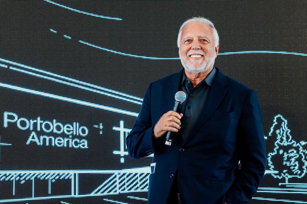 Cesar Gomes Junior, Chairman do Portobello Grupo, durante inauguração da Portobello America