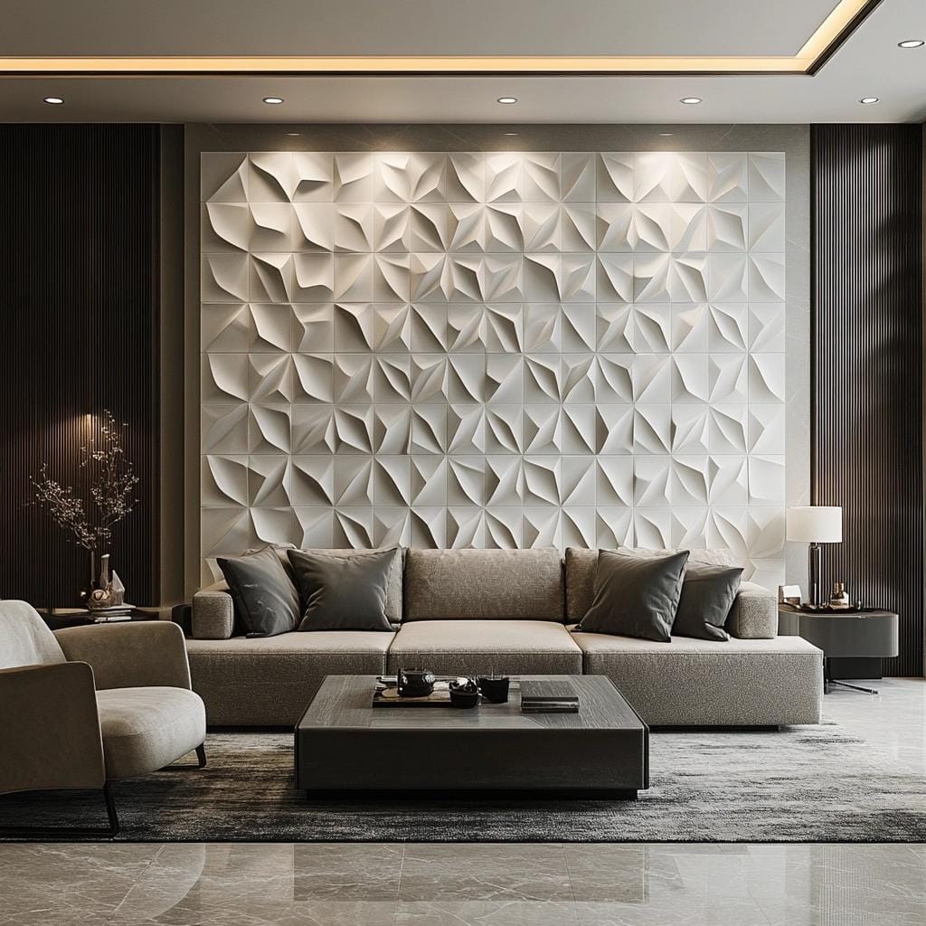 Revestimento com relevo: decoração para ver e sentir