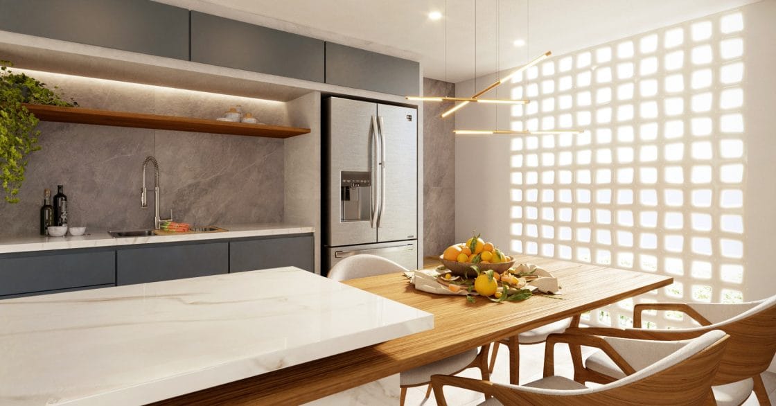 Grandes formatos revelam detalhes do revestimento