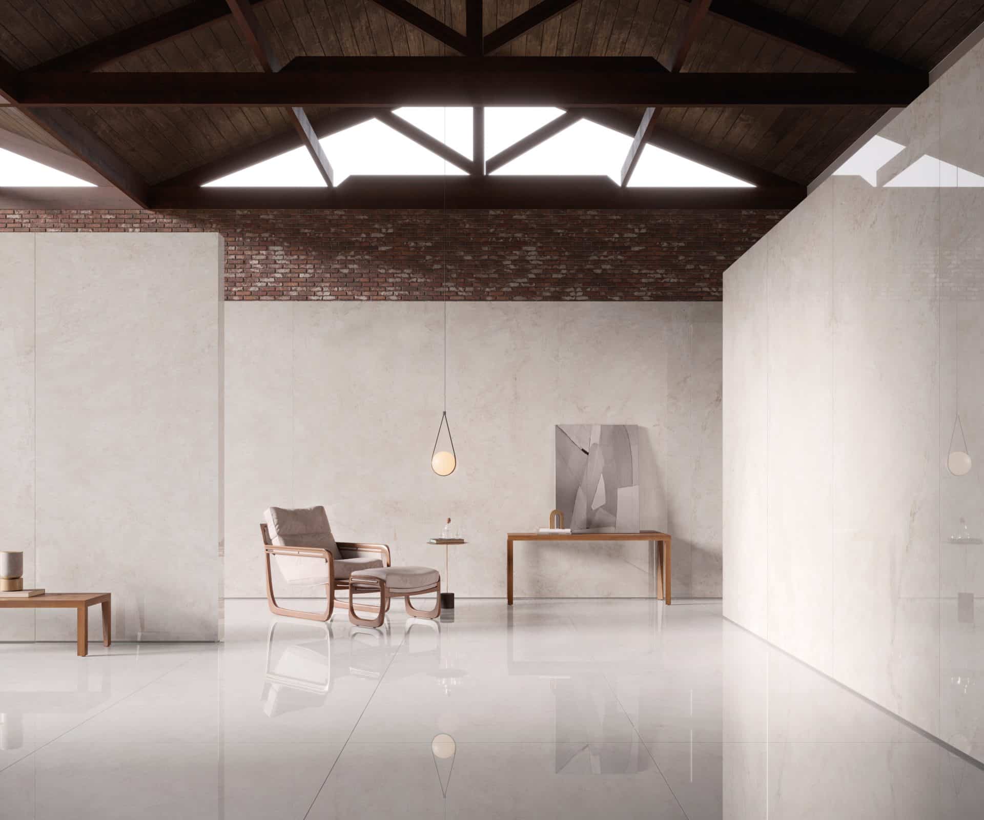 Porcelanato 120x120 confere visual mais elegante aos espaços (Projeto: Portobello)