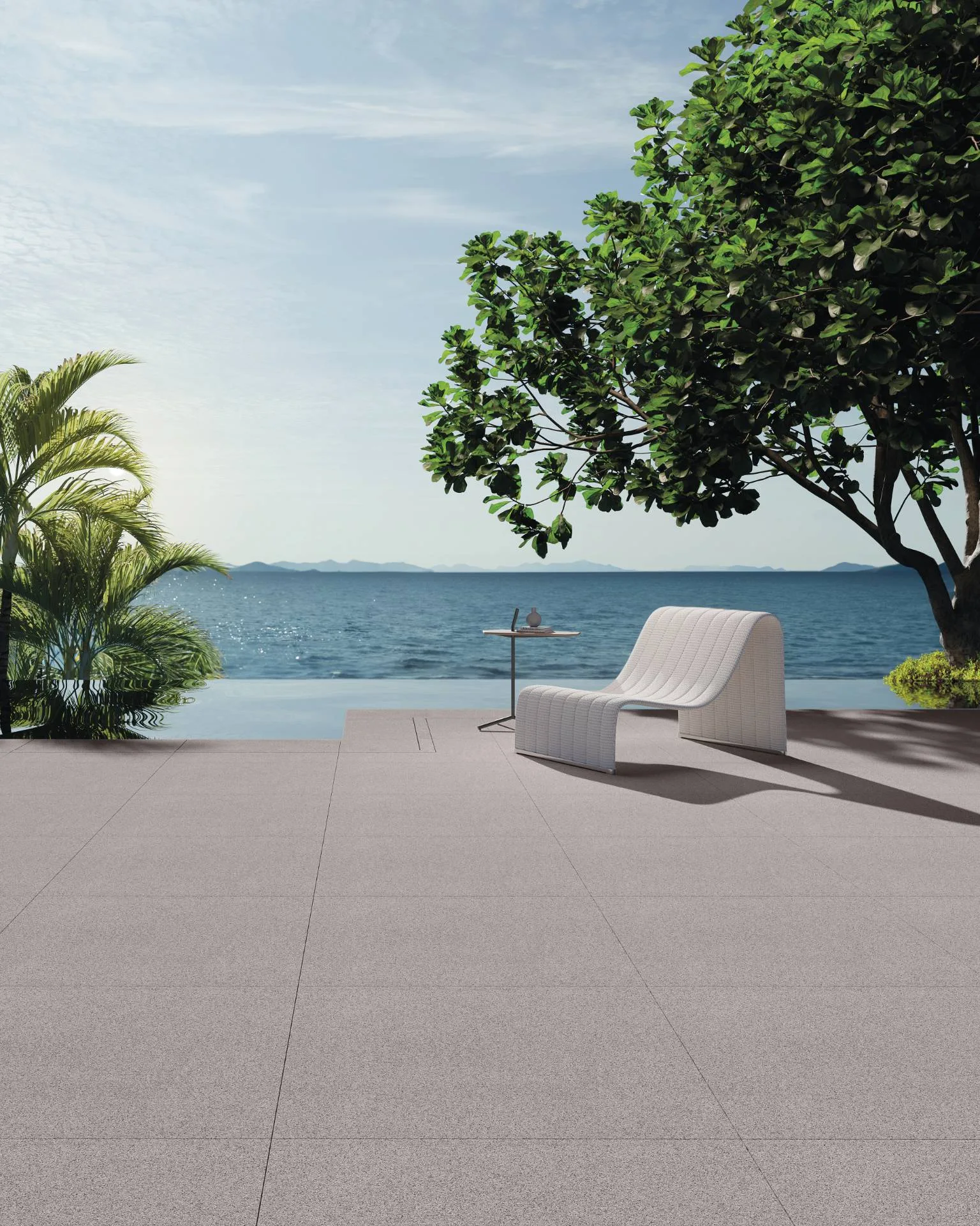 Sidewalk é o fulget da Portobello, piso área externa ideal para projetos de piscina e calçadas (Projeto: Portobello)