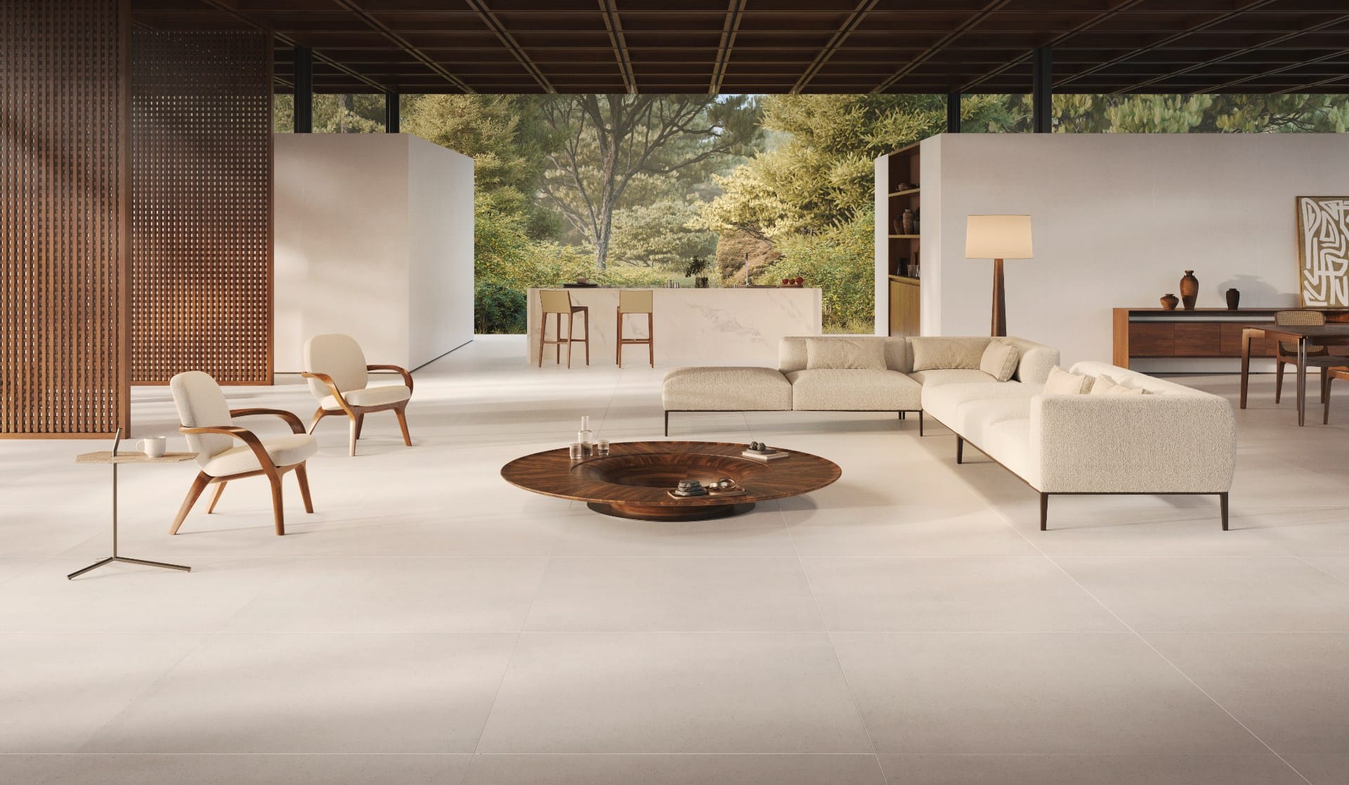 Usar tons naturais e claros ajuda a ampliar e iluminar os espaços(Projeto: Portobello)