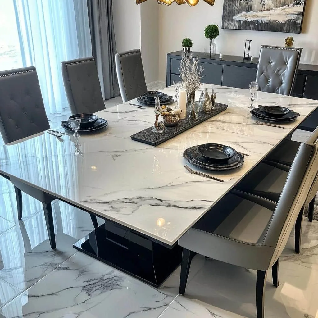 Mesa de porcelanato: transforme seu mobiliário com o revestimento