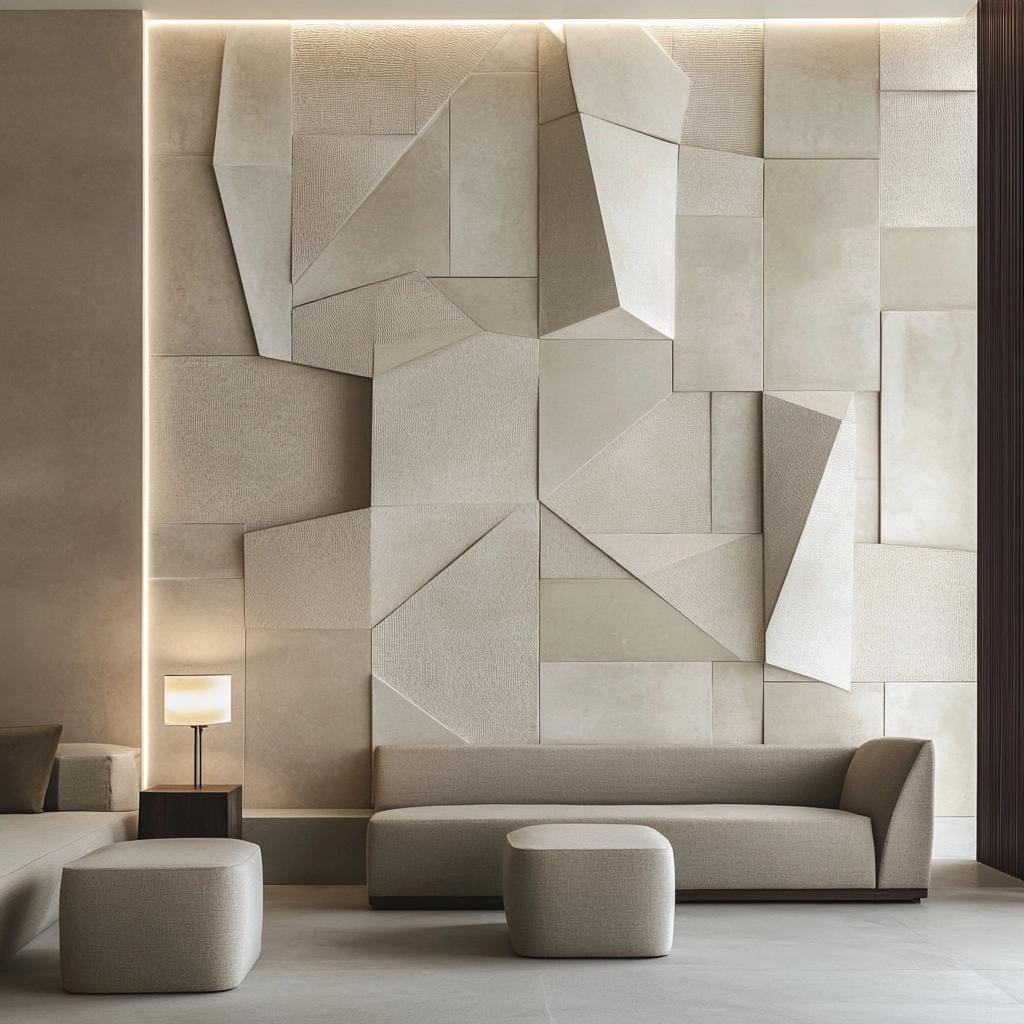 Mosaicos minimalistas: técnica tradicional com design contemporâneo