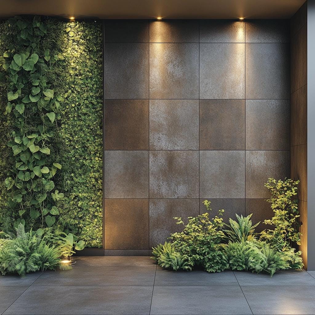 Inspirações para Revestir Muros com Porcelanato