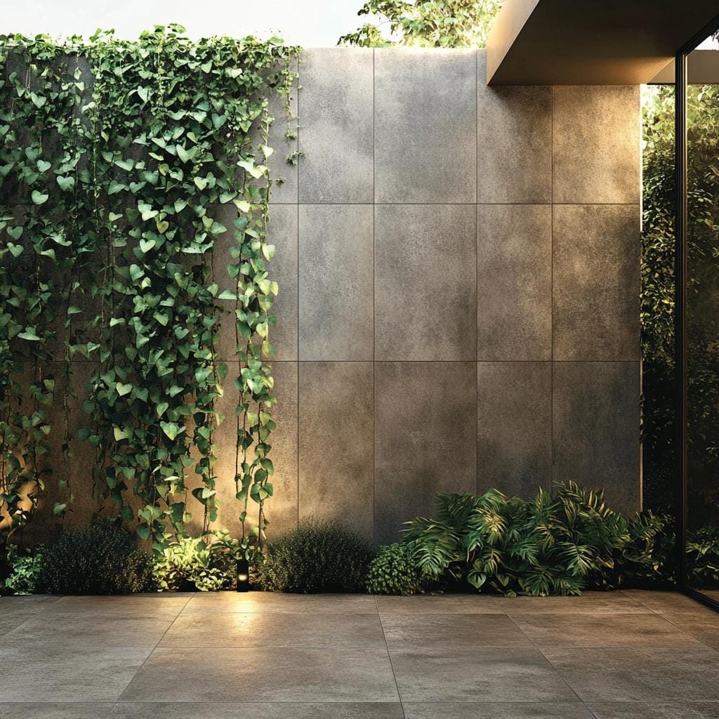 Inspirações para Revestir Muros com Porcelanato