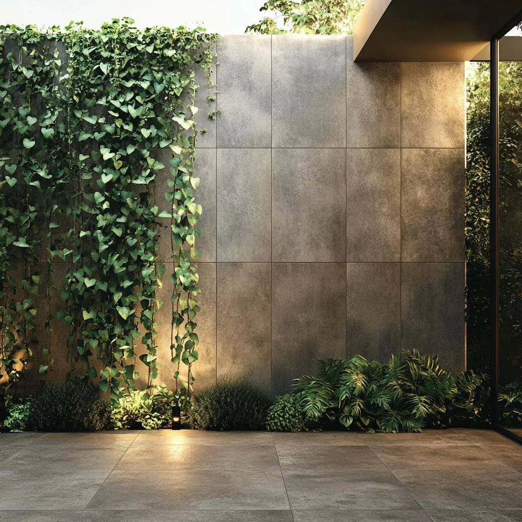 Inspirações para Revestir Muros com Porcelanato