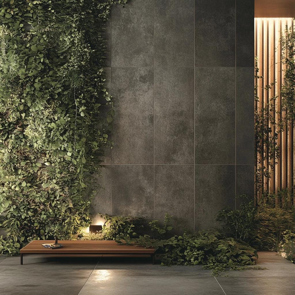 Inspirações para Revestir Muros com Porcelanato