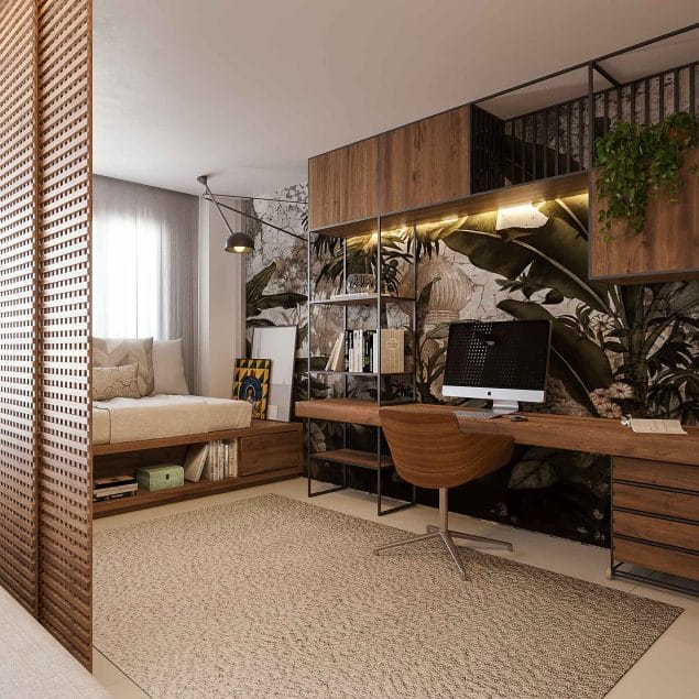 Aprenda a criar um espaço de trabalho em casa que atenda às suas necessidades (Projeto: Silaba Arquitetura)