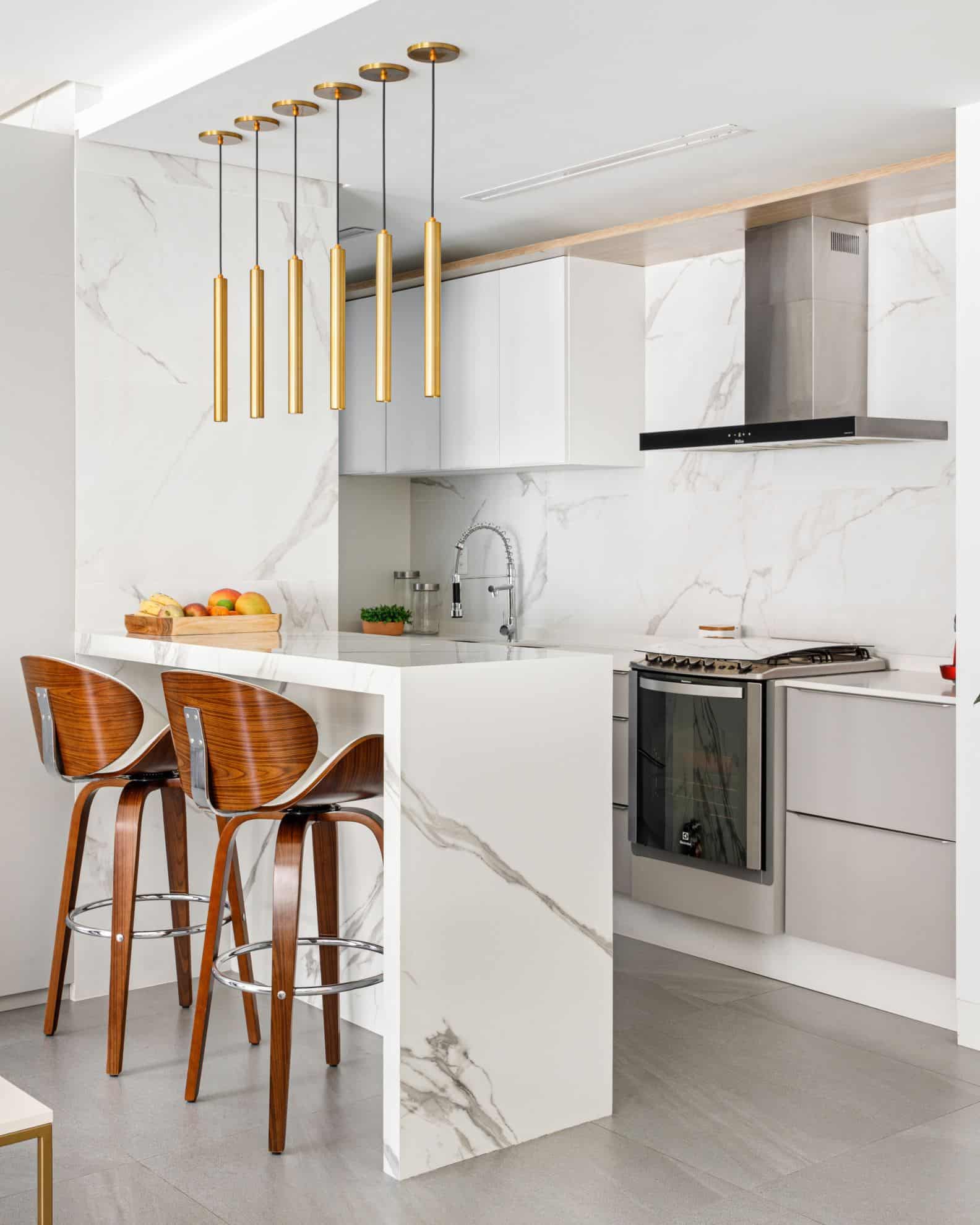 Cozinha de apartamento pequeno