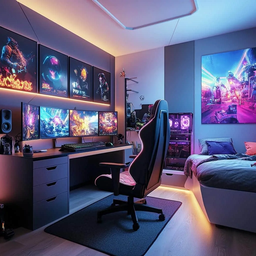 Ideias de quarto adolescente masculino: estilo gamer, simples e mais