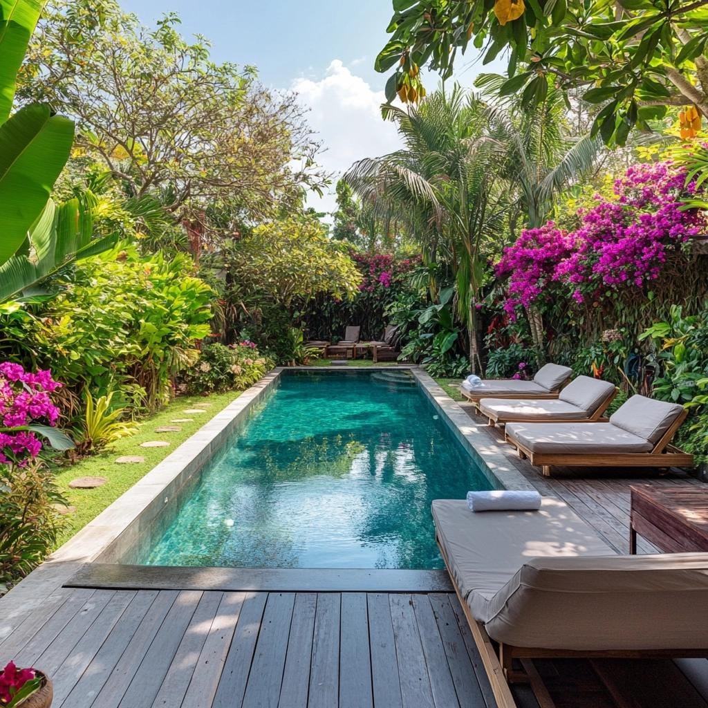Jardim com piscina: inspirações para acrescentar no seu projeto