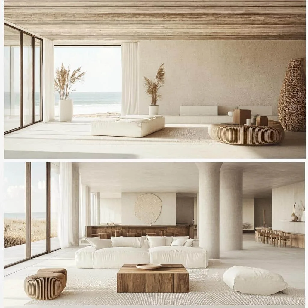 Diferenças na decoração entre praia e campo