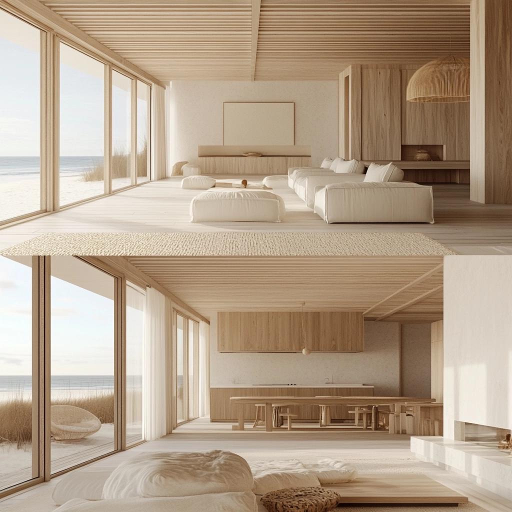 Diferenças na decoração entre praia e campo