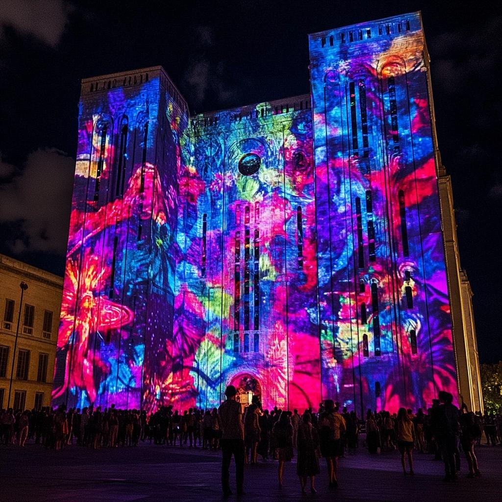 Projeções Mapeadas: Como o Video Mapping Transforma Prédios em Arte