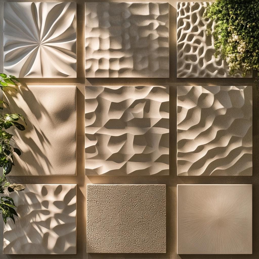 Revestimentos com relevo: beleza e praticidade na decoração