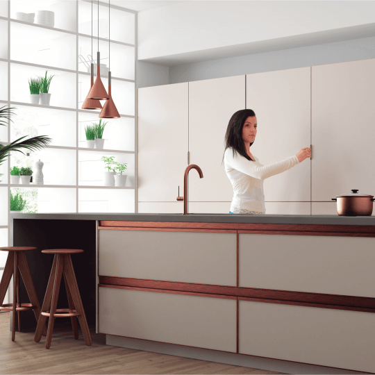 Imagem da Linha Duppla, com uma superfície decorativa moderna.