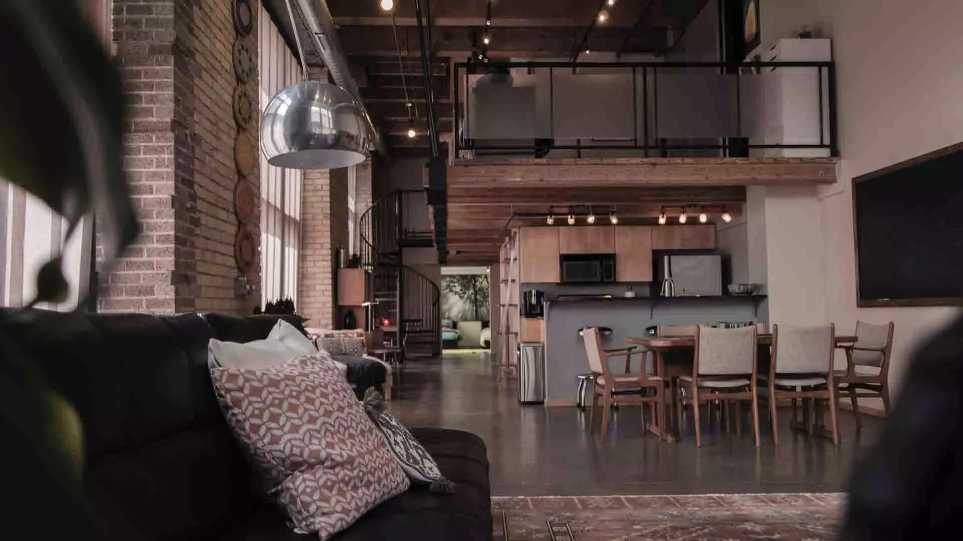 Imagem ilustrativa da decoração industrial mostrando um ambiente rústico e moderno.