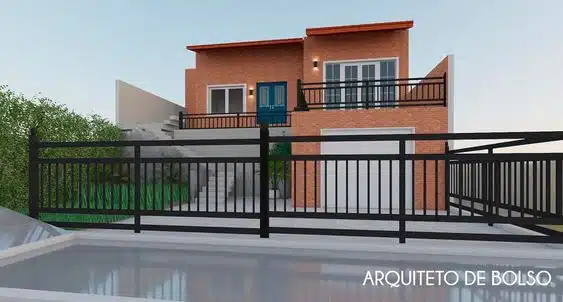 Imagem mostrando casas de alvenaria