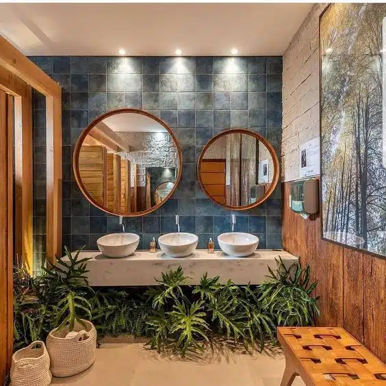 Decoração do restaurante, arquitetura e design trazendo conforto.